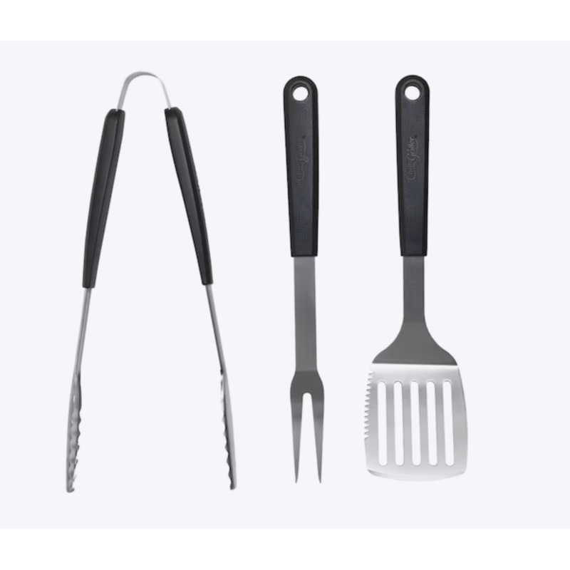 Char-Griller Tool 3 Pc Kit Spat/Tong/Fork
