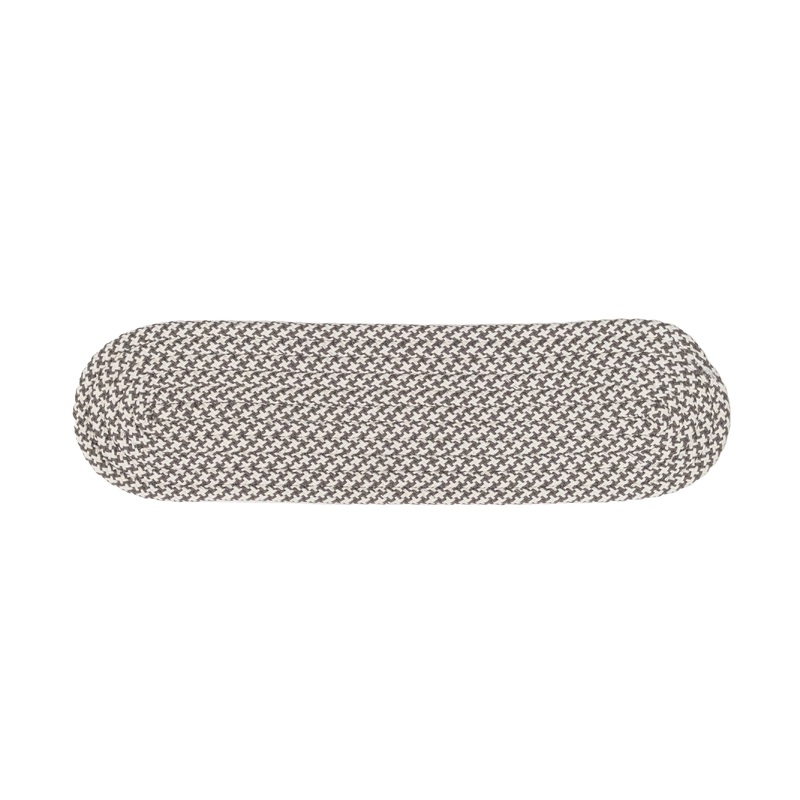 Milton Houndstooth Tweed Stair Treads Gray ON44
