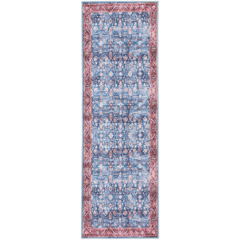 Nourison Grand Washables 2′ x 6′ Blue Brick Vintage Indoor Rug