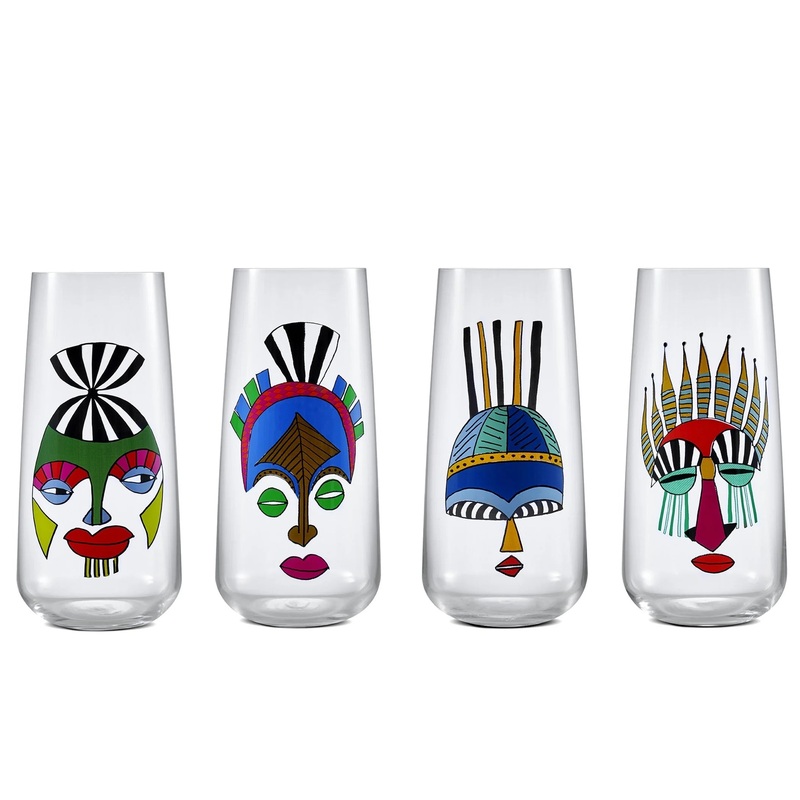 Rock & Pop Set of 4 High Ball Glasses Mirage