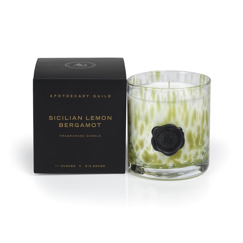 Sicilian Lemon Bergamot Opal Glass Candle