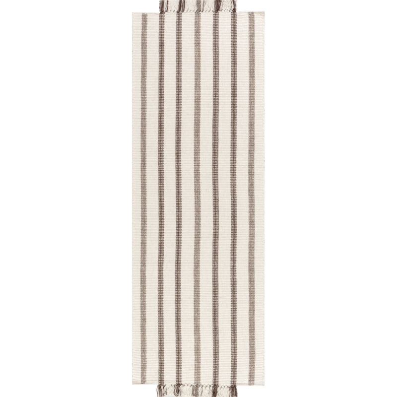 Toluca Striped Wool Rug | Ivory
