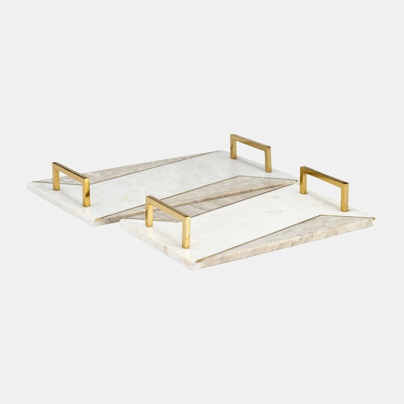Two Tone Marble Tray