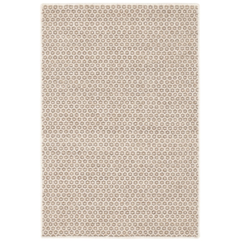 Honeycomb Handwoven Wool Custom Rug | Natural