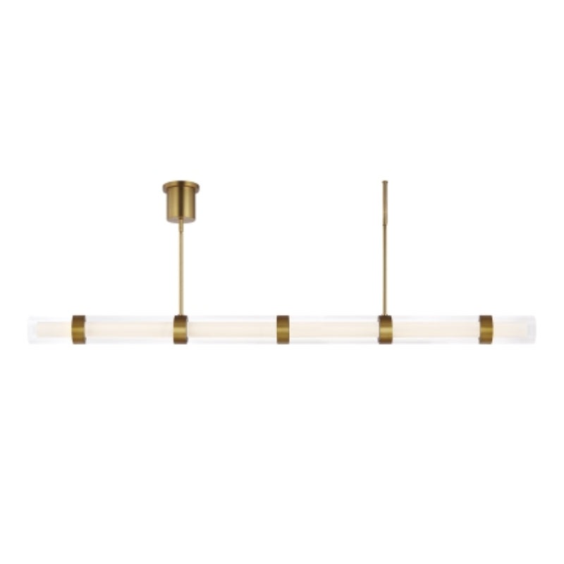 Visual Comfort 700LSWIT6 Wit 70″ LED Linear Suspension, 6-Glass