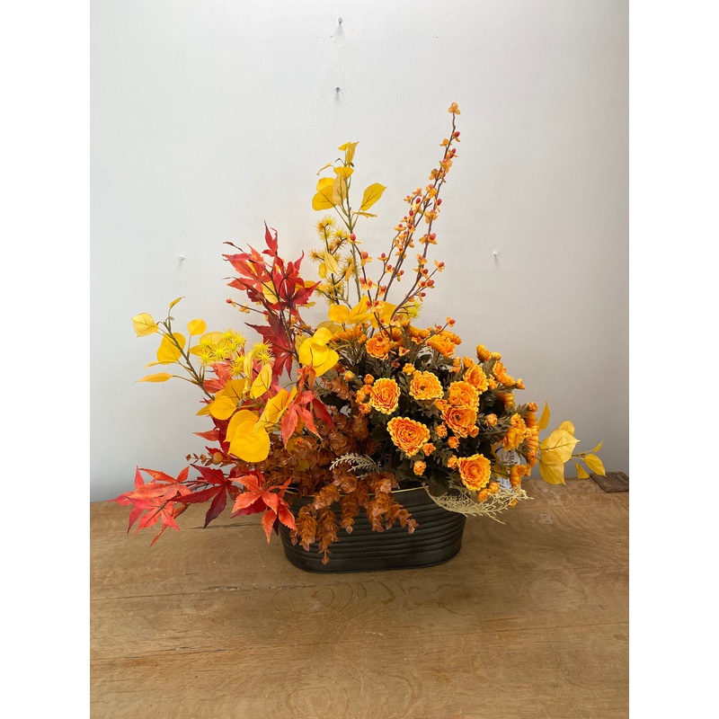 29″ Warm Fall Day Porch Pot