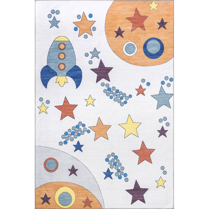 Brigantine Washable Kids Stars Rug | Multicolor