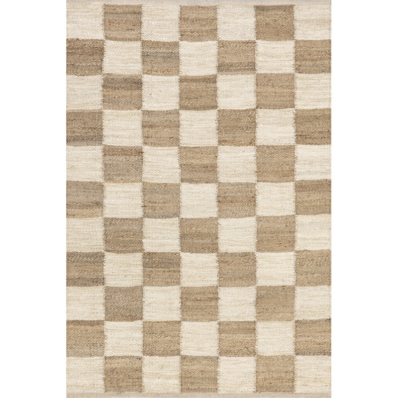 Cassia Classic Checkered Rug | Ivory