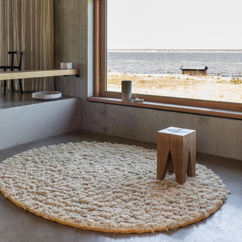 legrs Hand-Tufted Wool & Linen Rug, Five Color Variants