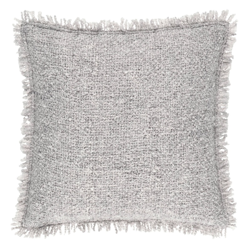 Boucle Indoor/Outdoor Decorative Pillow Cover | Grey