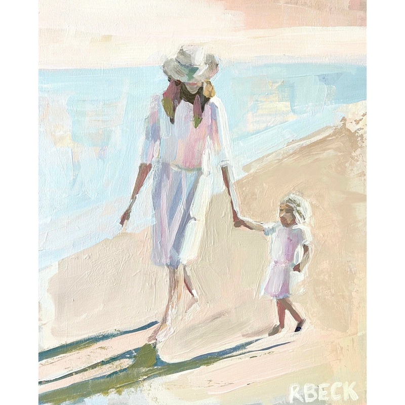 Mother + Child On The Beach