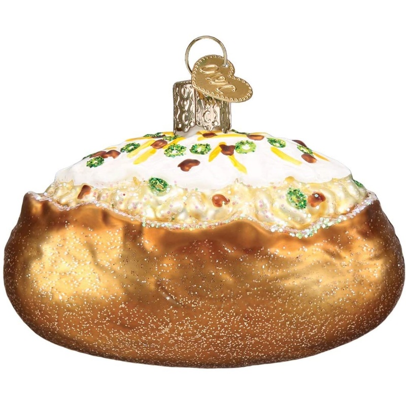Old World Christmas Baked Potato Glass Blown Ornament