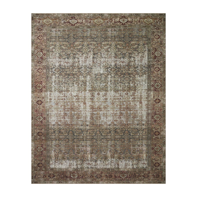 Amber Lewis x Loloi Georgie Moss / Salmon Rug