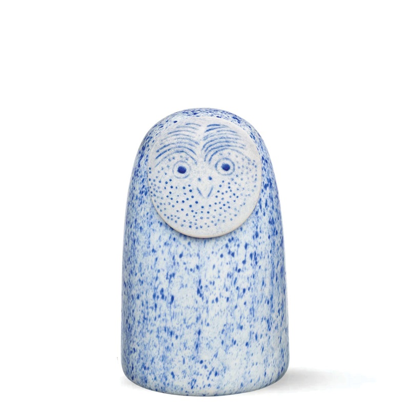 Birds by Toikka Rospuutto Owl, Blue – 3.78″ x 6.3″