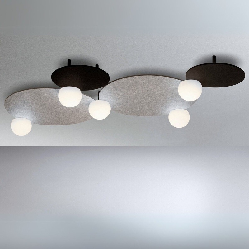 Estiluz Circ T-3825 Ceiling Lamp with Acoustic Panels