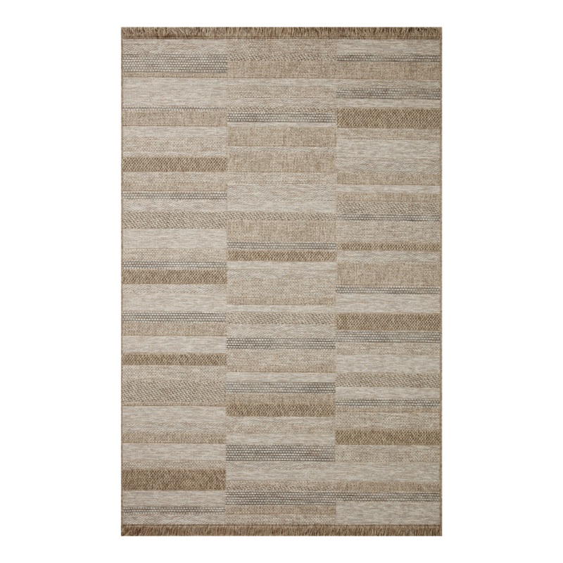 Loloi Dawn Natural Stripes Outdoor Rug
