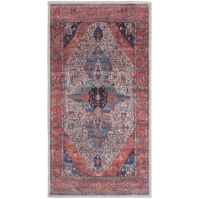 Nourison Grand Washables 2′ x 4′ Ivory Brick Vintage Indoor Rug
