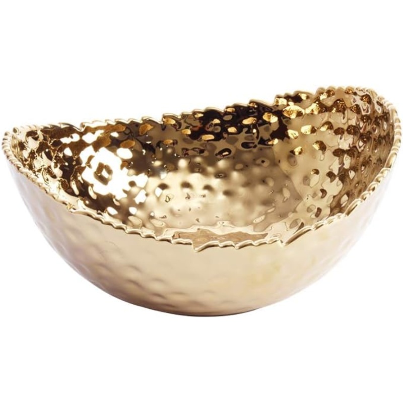 Pampa Bay Golden Millenium Medium Oval Bowl, Camila