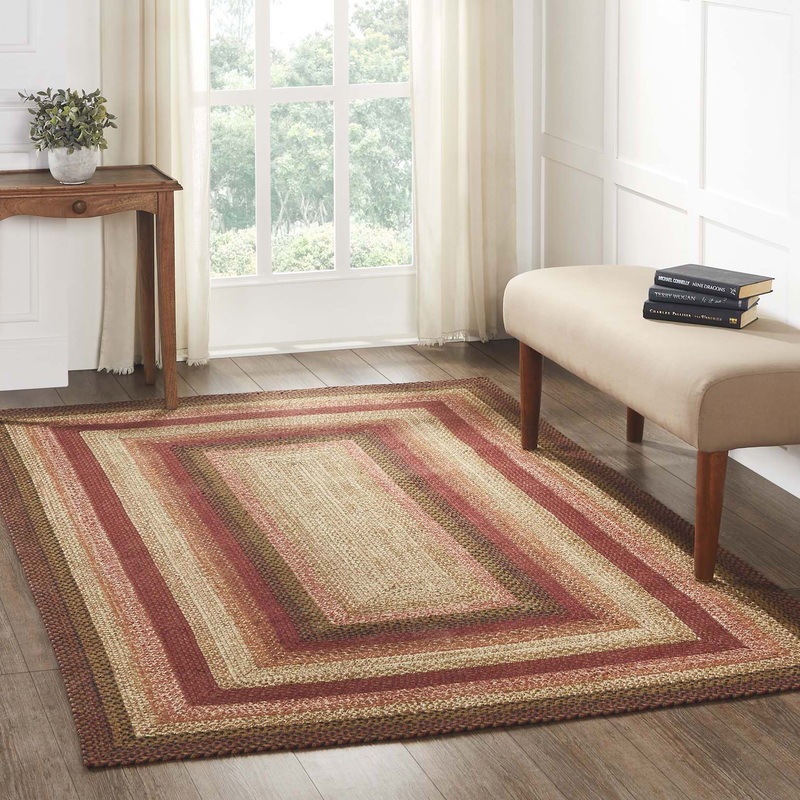 Ginger Spice Jute Rug Rect w/ Pad 60×96