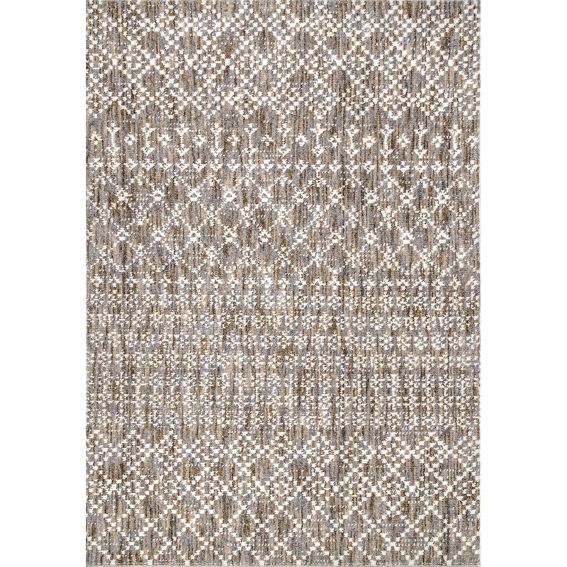 Modern Trellis Rug | Beige