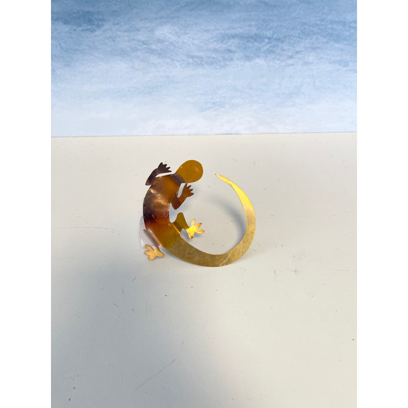 Natural Copper Gecko