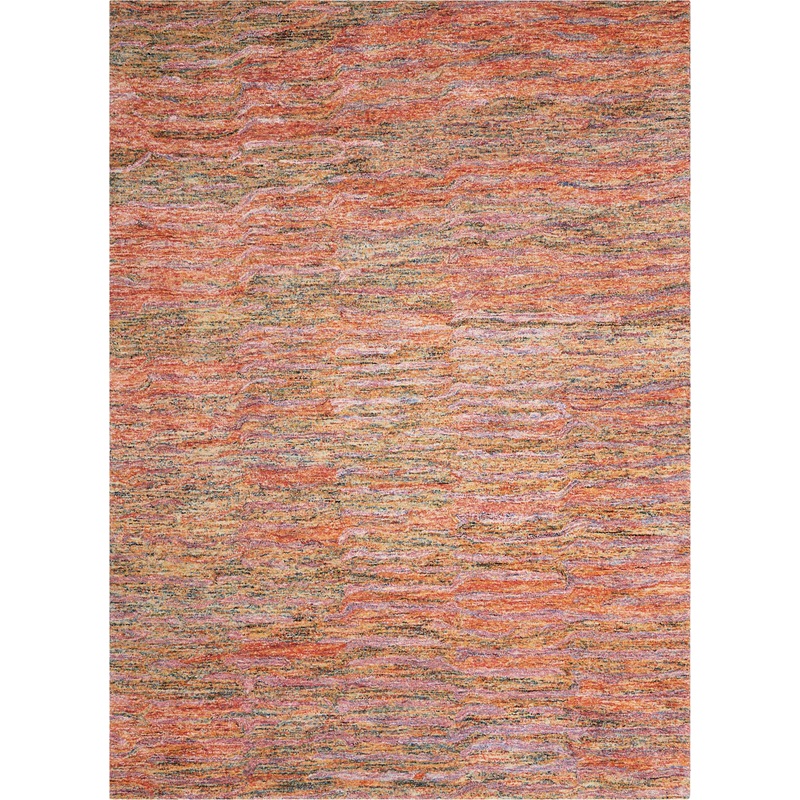 Nourison Gemstone 9’9″ x 13’9″ Fire Opal Modern Indoor Rug