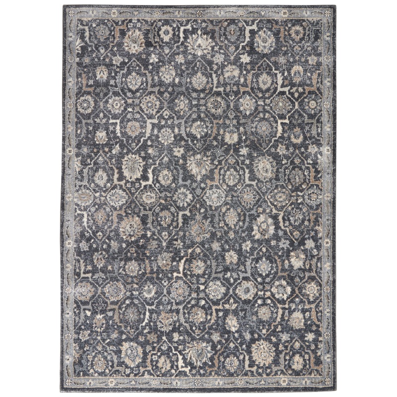 Nourison Home Moroccan Celebration 5’3″ x 7’3″ Navy Vintage Indoor Rug