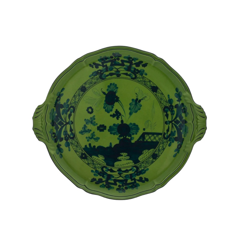 Oriente Italiano Round Cake Plate – Malachite