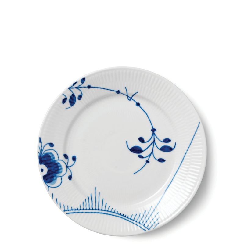 Blue Fluted Mega Salad Plate #2