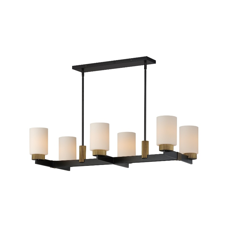 Maxim 32656 Ruffles 6-lt 38″ Linear Pendant