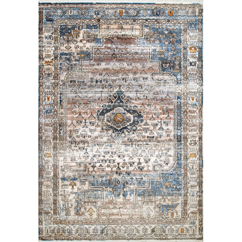 Native Ceremonial Rug | Blue
