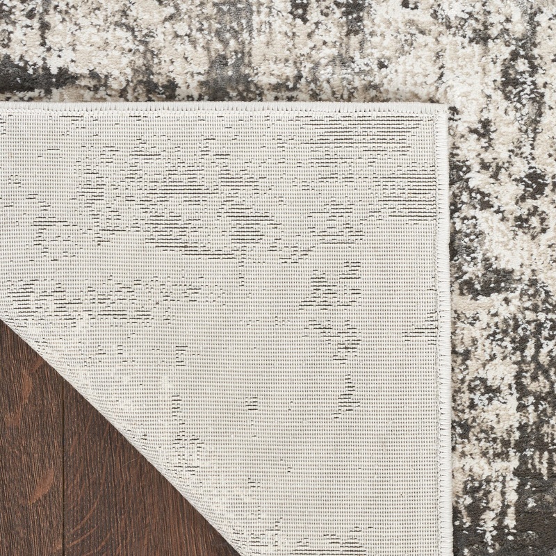 Nourison Desire 7’10” x 9’10” Grey/Ivory Modern Indoor Rug