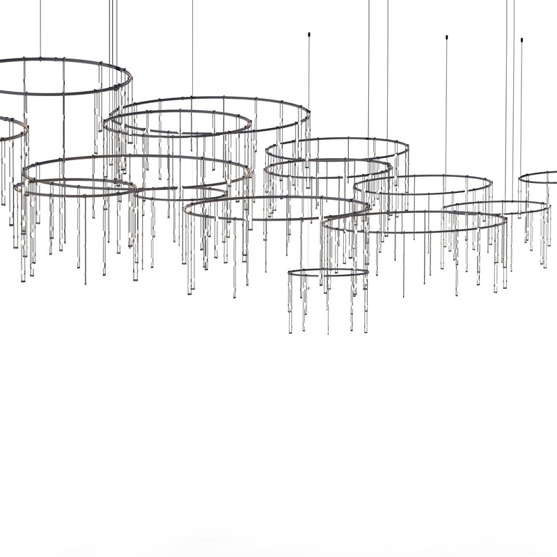 Suspenders Offset Ring Horizontal Matrix LED Suspension Light