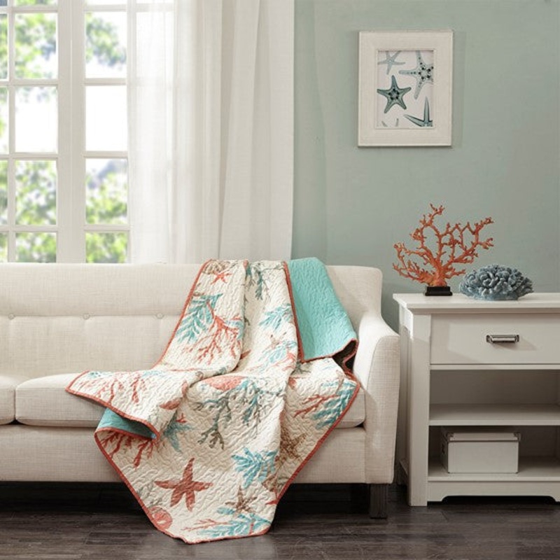 Pebble Beach Oversized Cotton Quilted Throw
