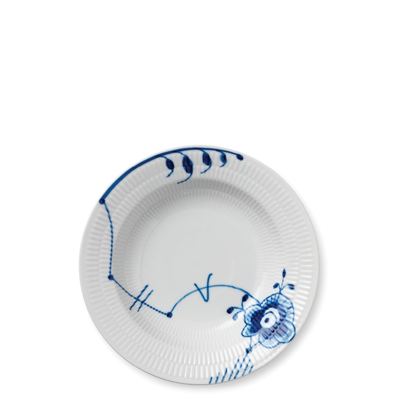 Blue Fluted Mega Soup Plate #6