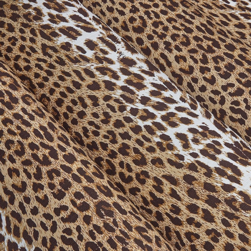 Chestnut Brown Leopard Fabric