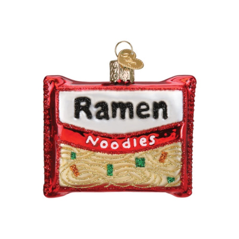 Old World Christmas Ramen Noodles Blown Glass Holiday Ornament For Tree
