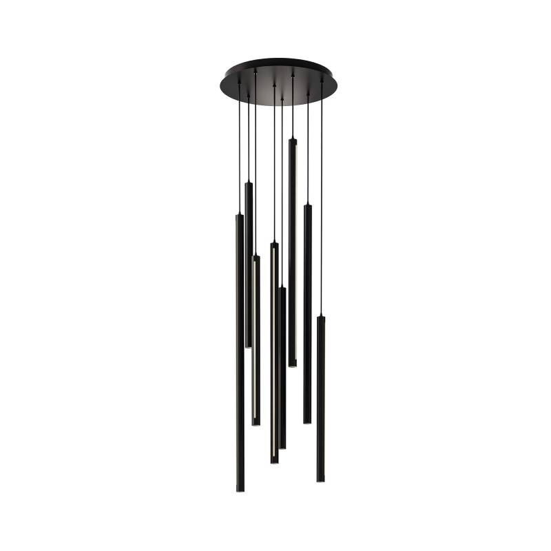 Dals PDLED120-8 8-lt 26″ LED Cylindrical Pendant Round Cluster, 3CCT Selectable