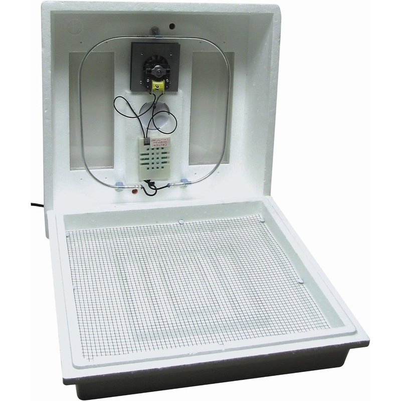 Farm Innovators Heated Digital Display Circulated Air Incubator 40 Watts, White
