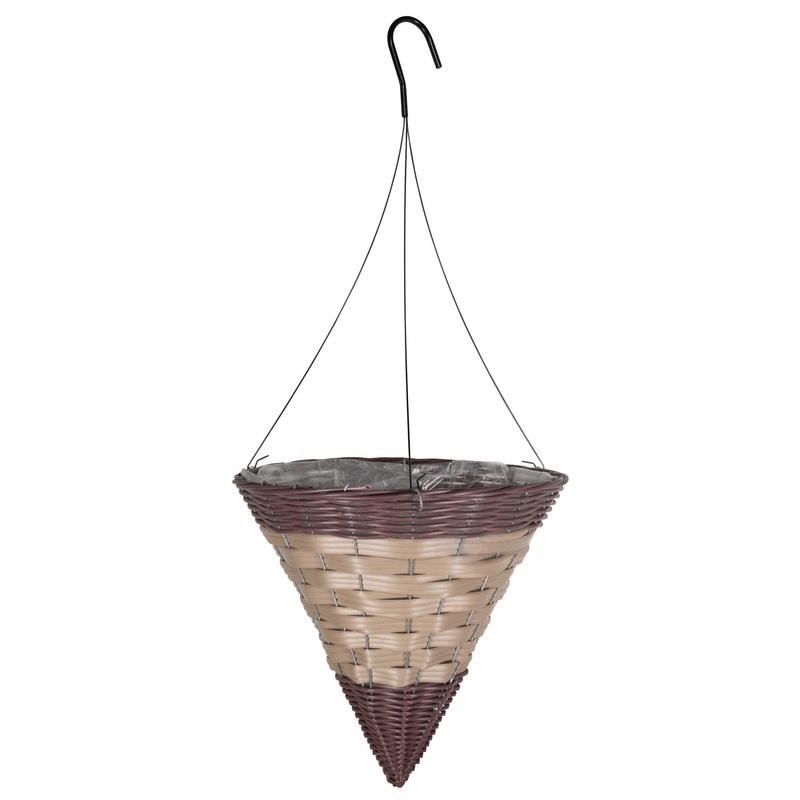 Gardener Select 14 in. Cone Hanging Baskets