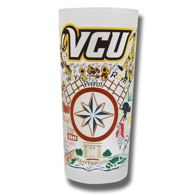 Virginia Commonwealth University (VCU) Collegiate Drinking Glass