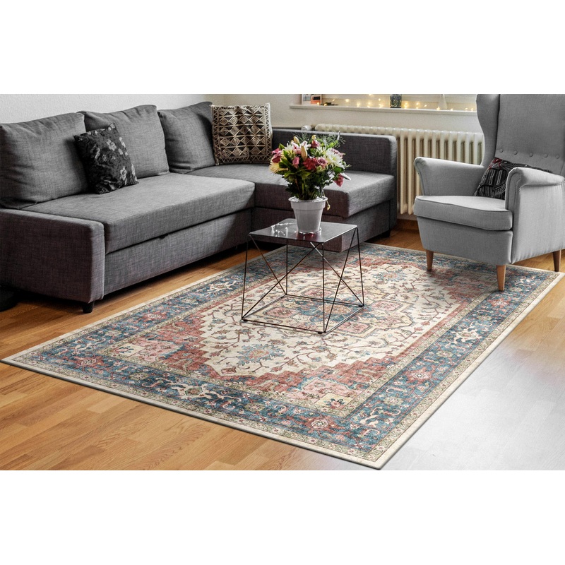 ELISE 6302 Red/Blue/Beige