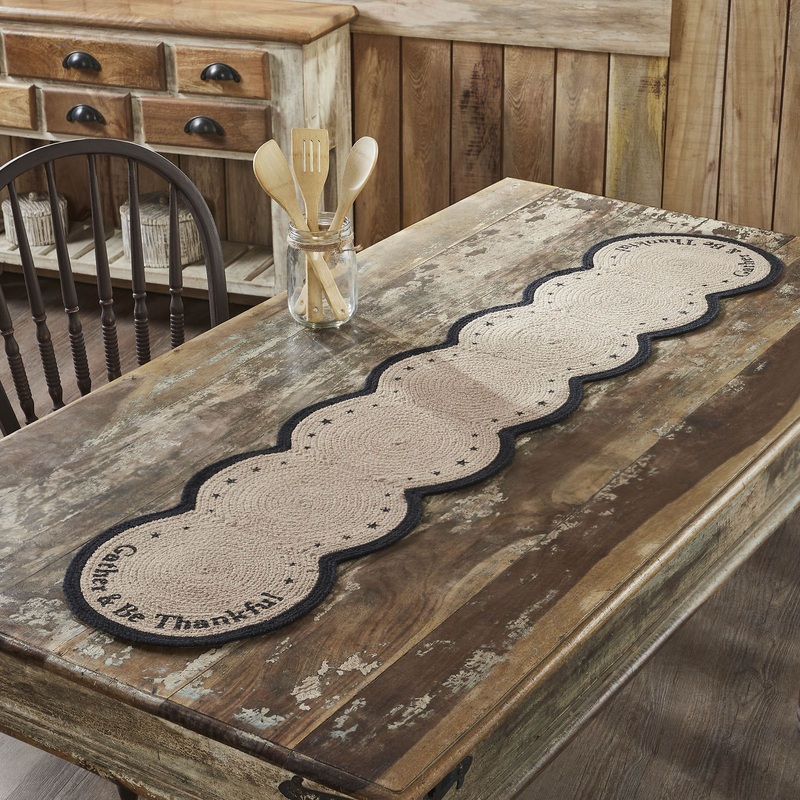 Harvest Blessings Stencil Gather & Be Thankful Runner 12×60