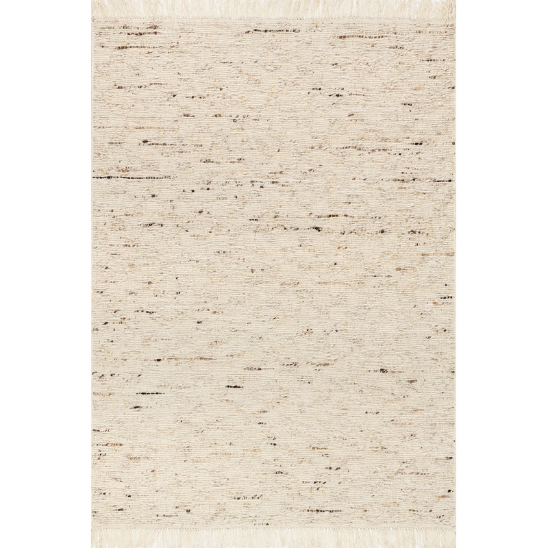 JuJu Tasseled Wool Rug | Ivory