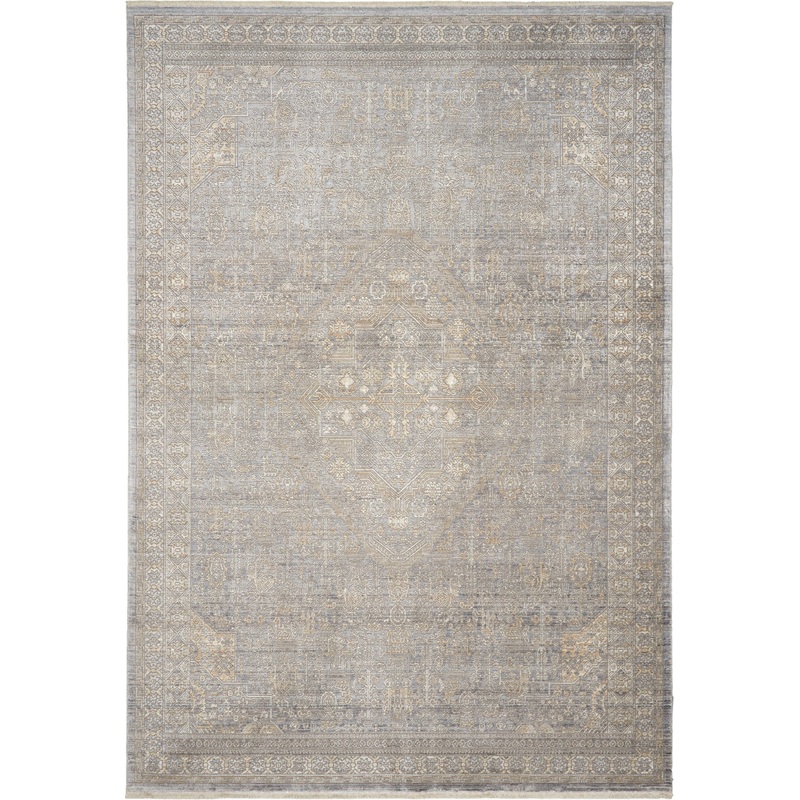 Nourison Lustrous Weave 3’10” x 5’10” Grey/Beige Vintage Indoor Rug