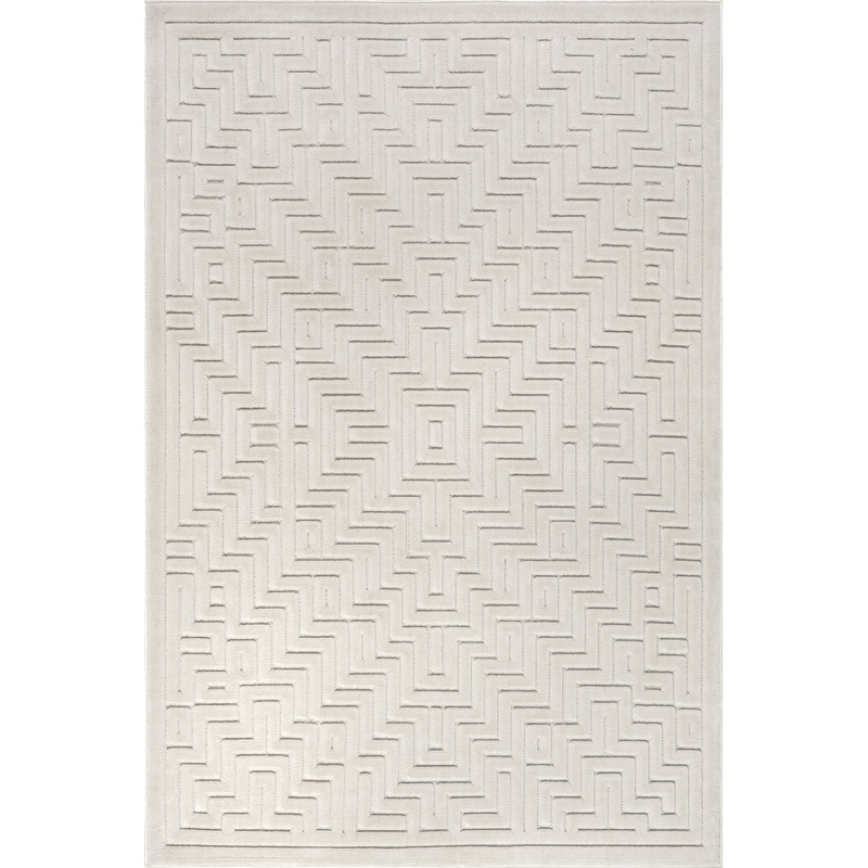 Tasha Indoor/Outdoor Geometric Rug | Cream
