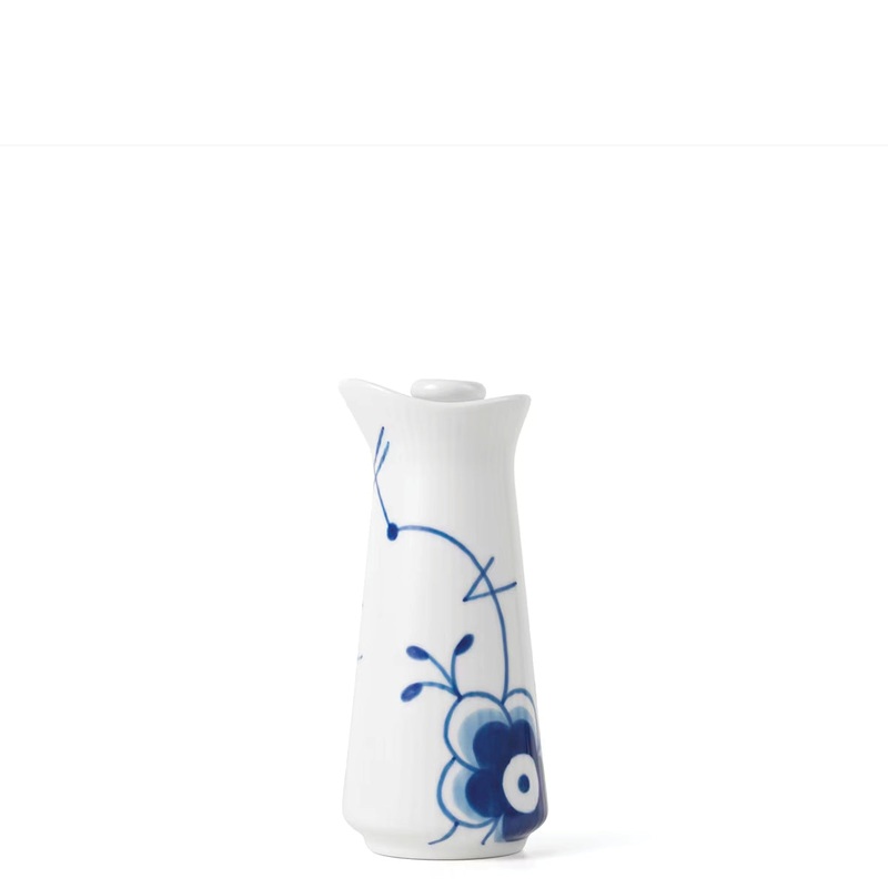 Blue Fluted Mega Oil & Vinegar Bottle, 5.4″