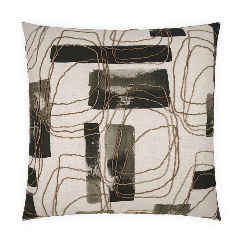 D.V. Kap Freeform Ink 24″ x 24″ Decorative Throw Pillow | Quick-Ship
