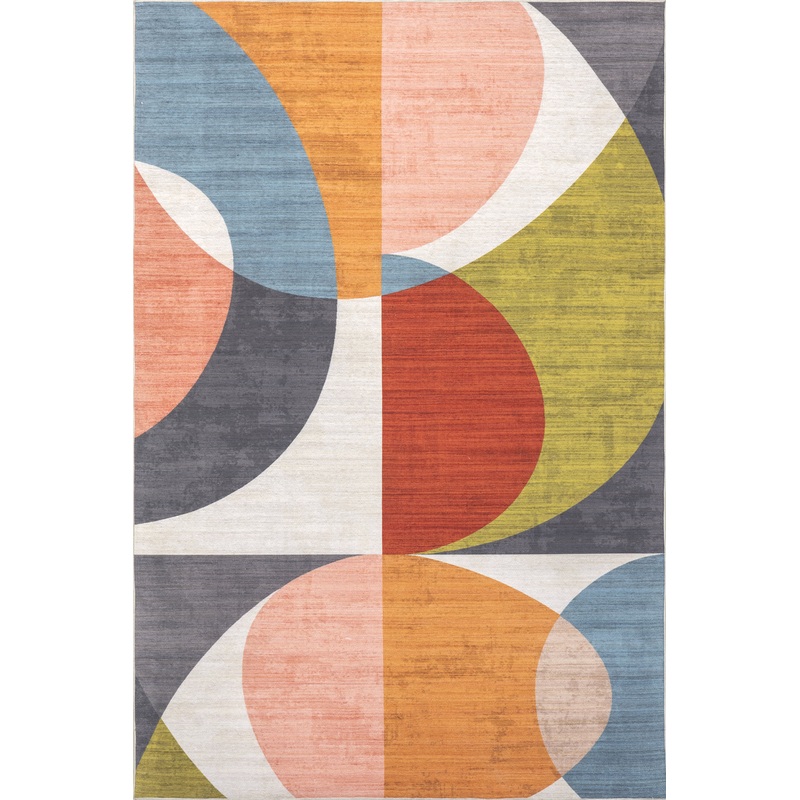 Hanna Halfmoon Washable Indoor/Outdoor Rug | Multicolor