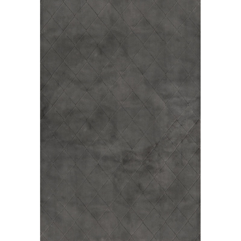 Jaylene Trellis Plush Cloud Washable Rug | Charcoal